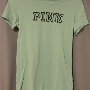 Pink women’s green color t-shirt size xs